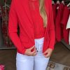 Mi Piace - Blazer Kort Travelstof - Red