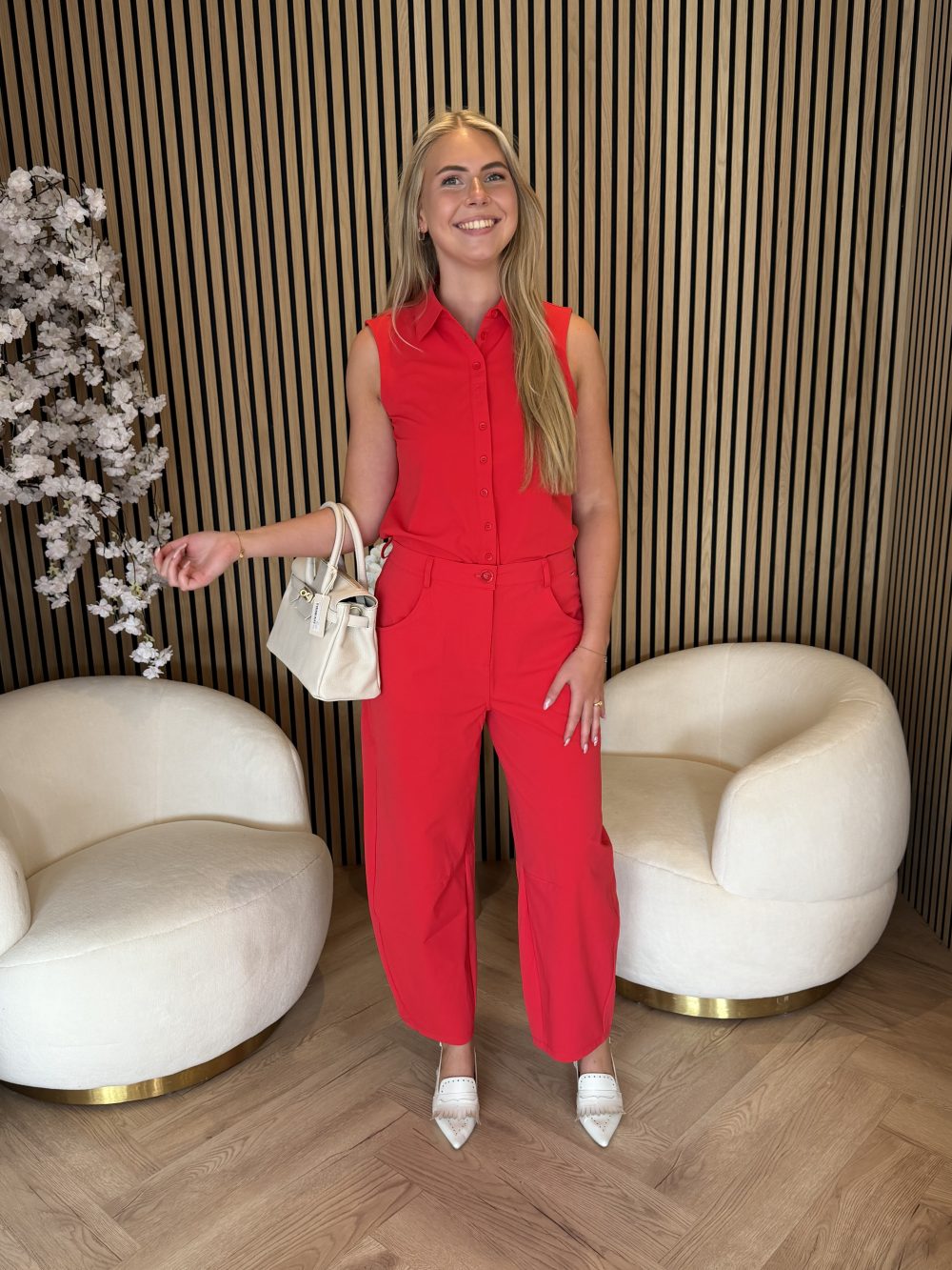 Mi Piace - Balloon Trousers Heavy - Red