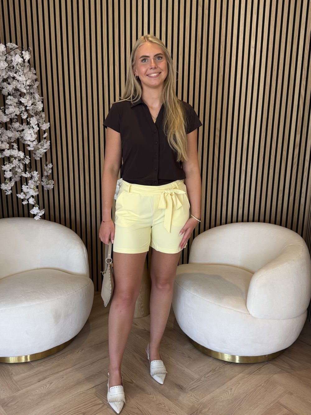 Lady Day - Shorty Travel Trousers - Butter yellow