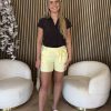 Lady Day - Shorty Travel Trousers - Butter yellow