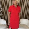 Mi Piace – Polo Dress – Red