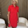 Mi Piace – Polo Dress – Red
