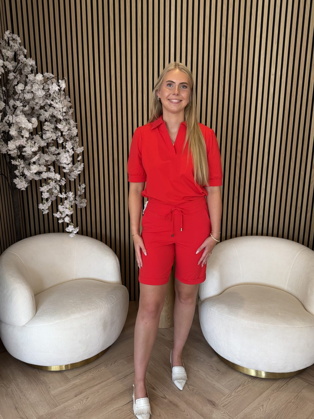Mi Piace - Bermuda Shorts - Red