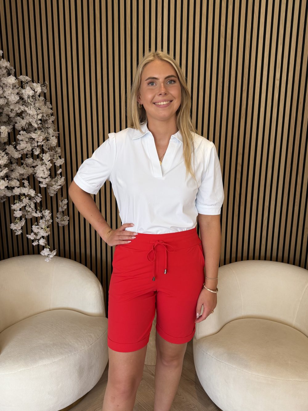 Mi Piace - Bermuda Shorts - Red