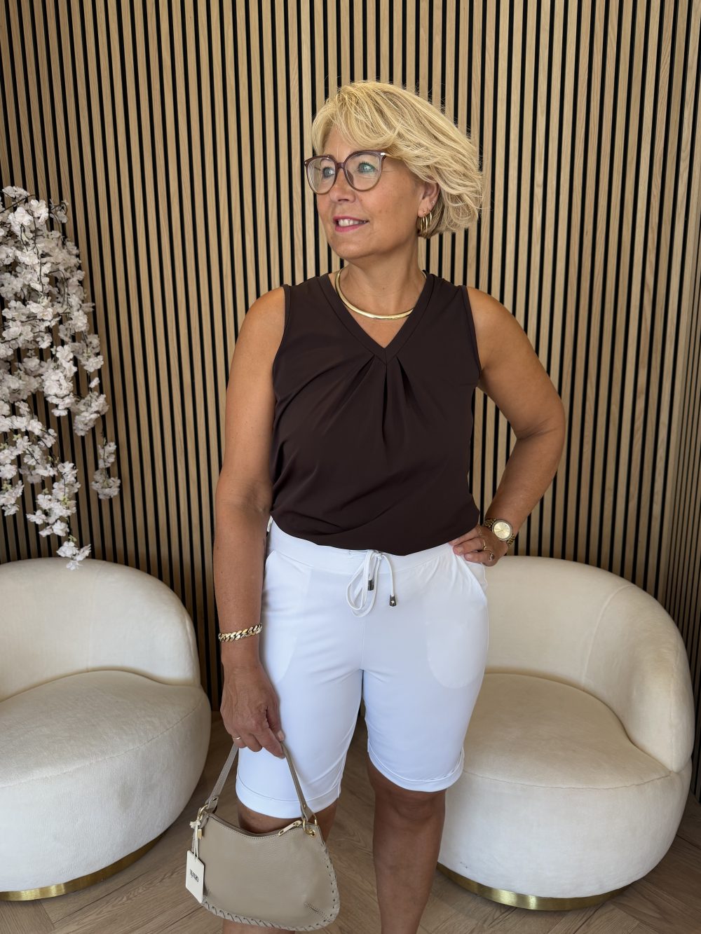 Mi Piace - Bermuda Shorts - White