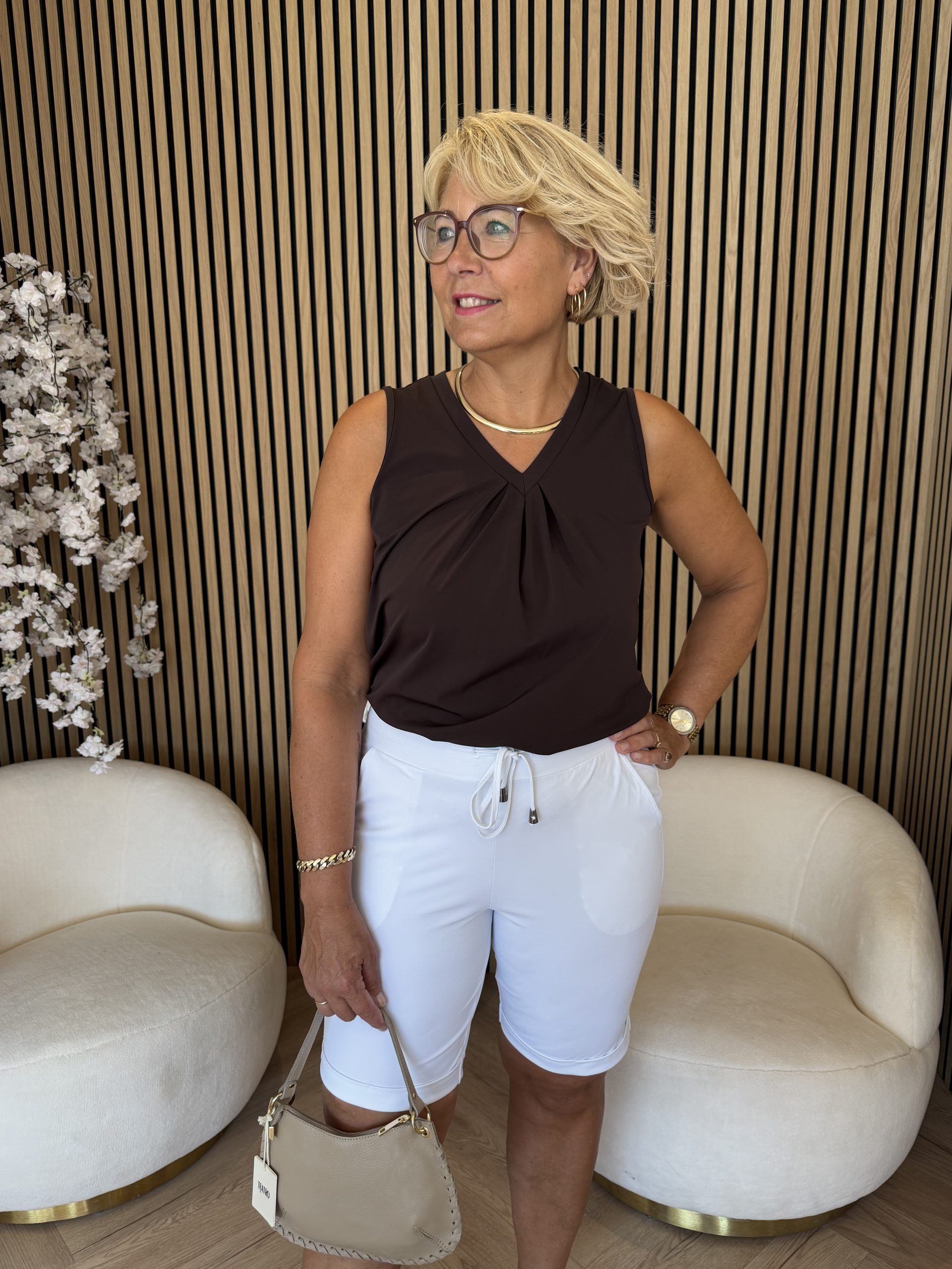 Mi Piace - Bermuda Shorts - White