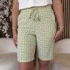Mi Piace - Bermuda Shorts - Minimal Print Sweat Pea