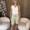 Mi Piace - Bermuda Shorts - Minimal Print Sweat Pea