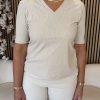 Mi Piace - T Shirt V Neck Structure Print - Kit