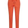 Mi Piace - Skinny Trousers Heavy Structure Print - Orange
