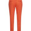Mi Piace - Skinny Trousers Heavy Structure Print - Orange