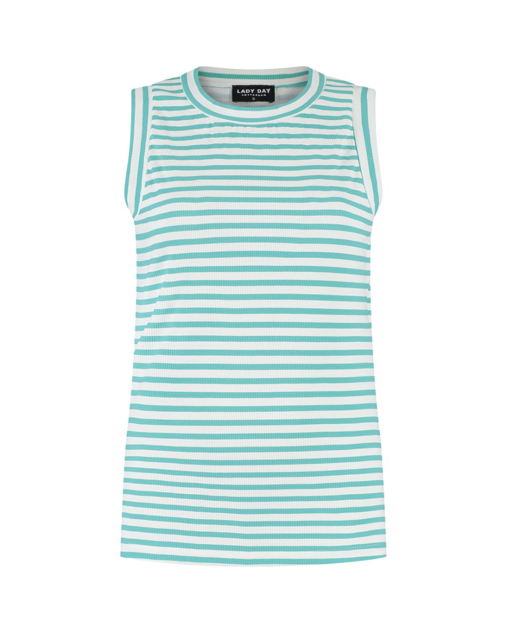 Lady Day ā Sandy Travelstof Top ā White/Atlantis