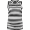 Lady Day - Sandy Travelstof Top - White/black