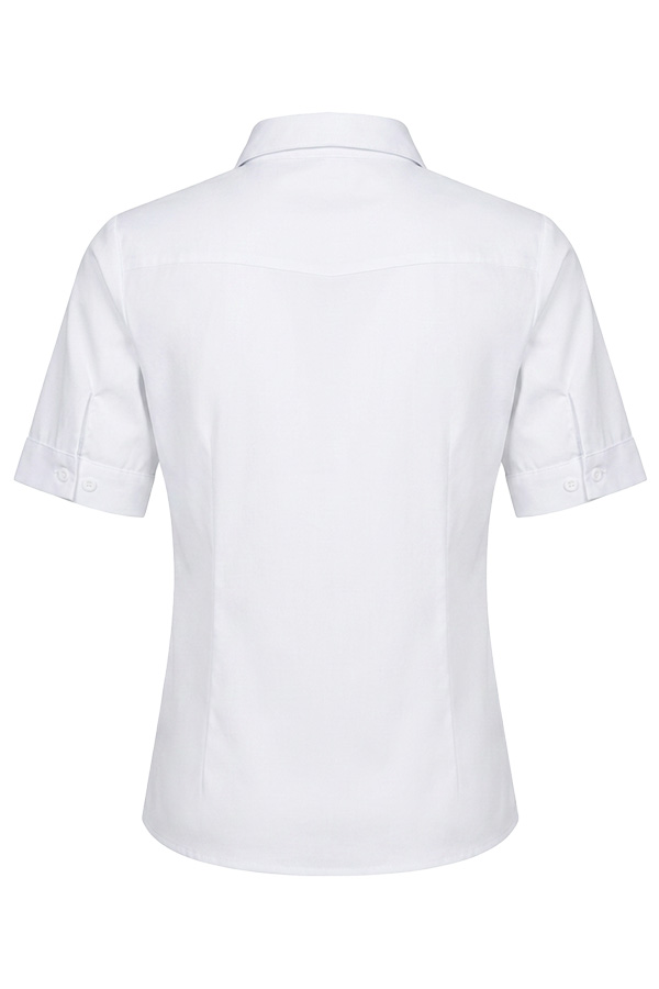 Mi Piace - Polo Top Puff Sleeves - White