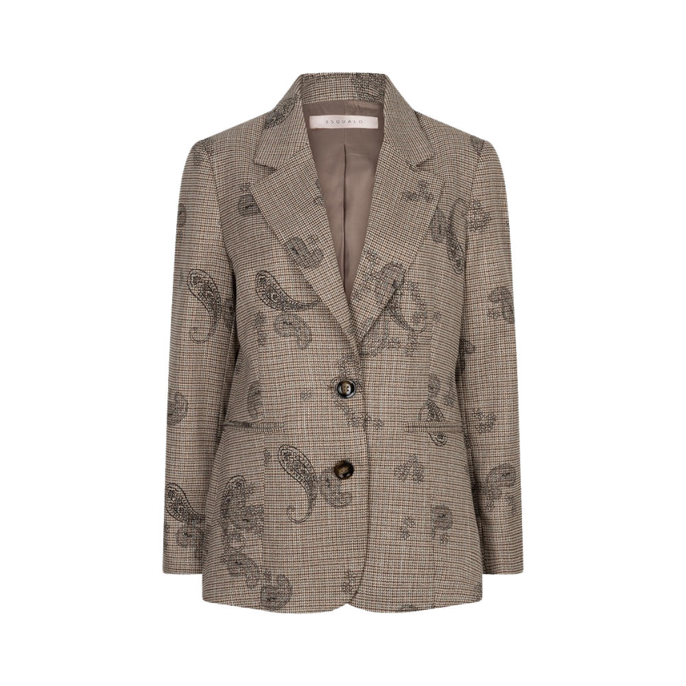 EsQualo - Blazer paisley check - Print
