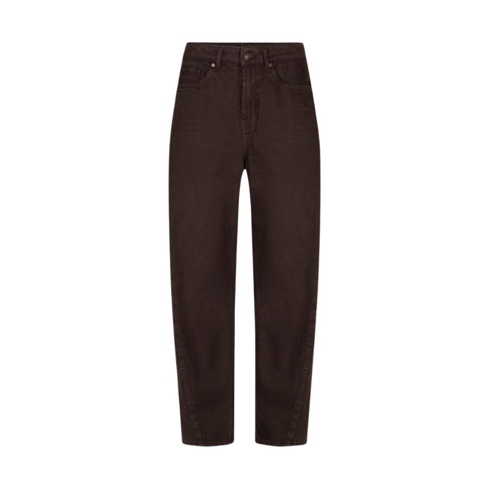 EsQualo - Trousers barrel jeans cacao - Cacao