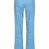 Mi Piace - Trousers Straight Bonded Denim Print - Bleached Denim