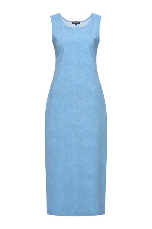 Mi Piace - Singlet Dress Denim Print - Bleached Denim
