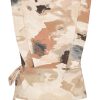 Mi Piace - Top Overslag Monet Print - Beige