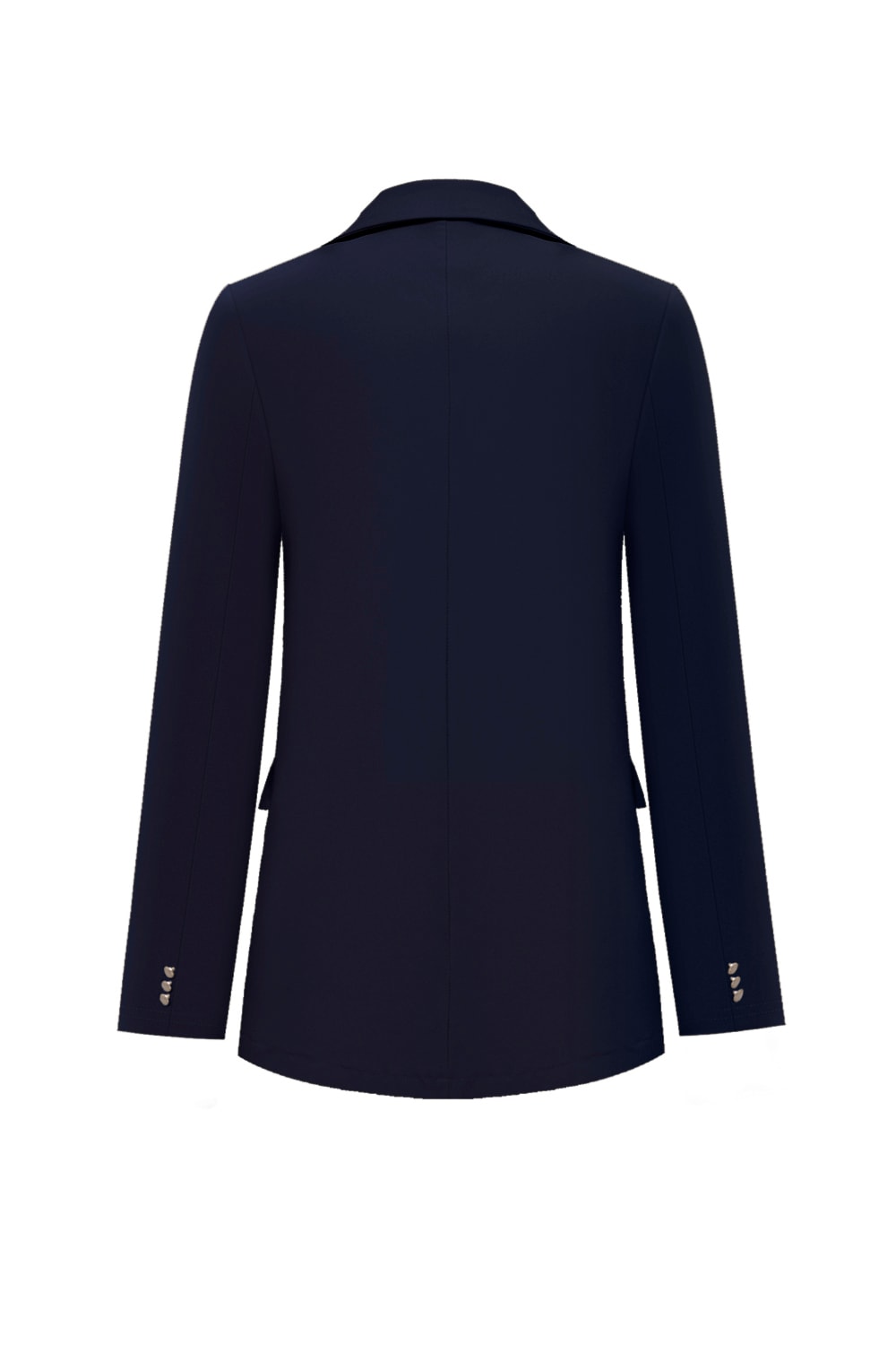 Triple Nine - Blazer Mid Length 4 Gold Buttons Double Press - Navy