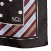 &Co Woman - Silke Dot Scarf - Dark Chocolate mu