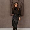 &Co Woman - Silke Dot Scarf - Dark Chocolate mu
