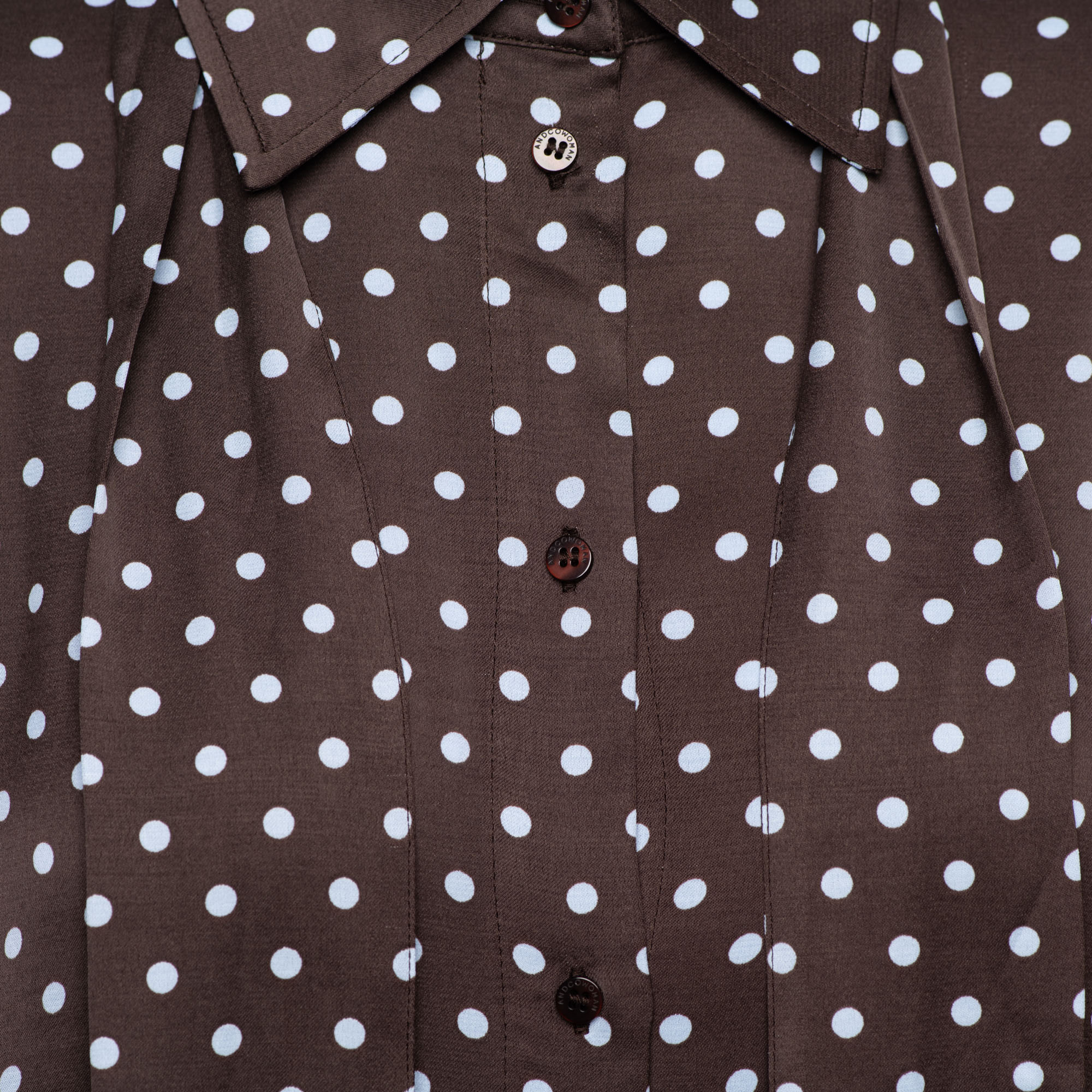 &Co Woman - Alisha Polka - Dark Chocolate mu