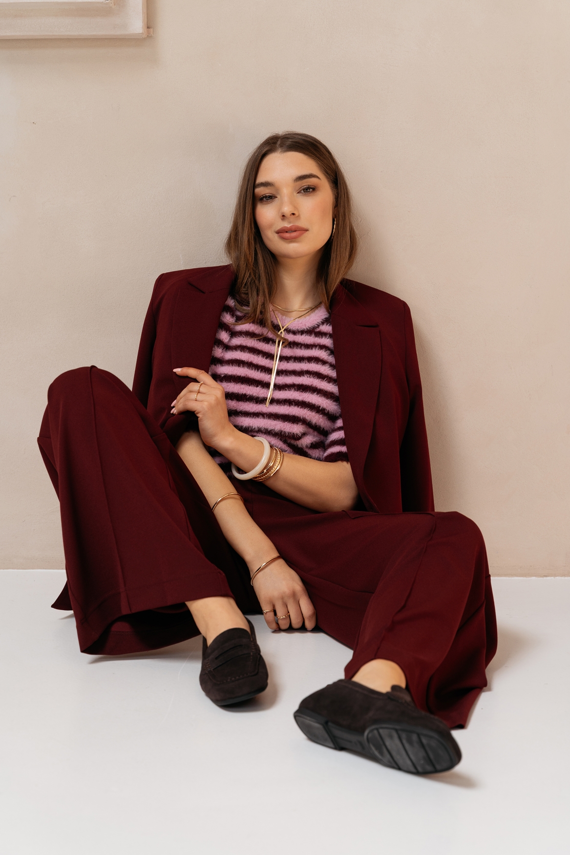 &Co Woman - Balen - Burgundy multi