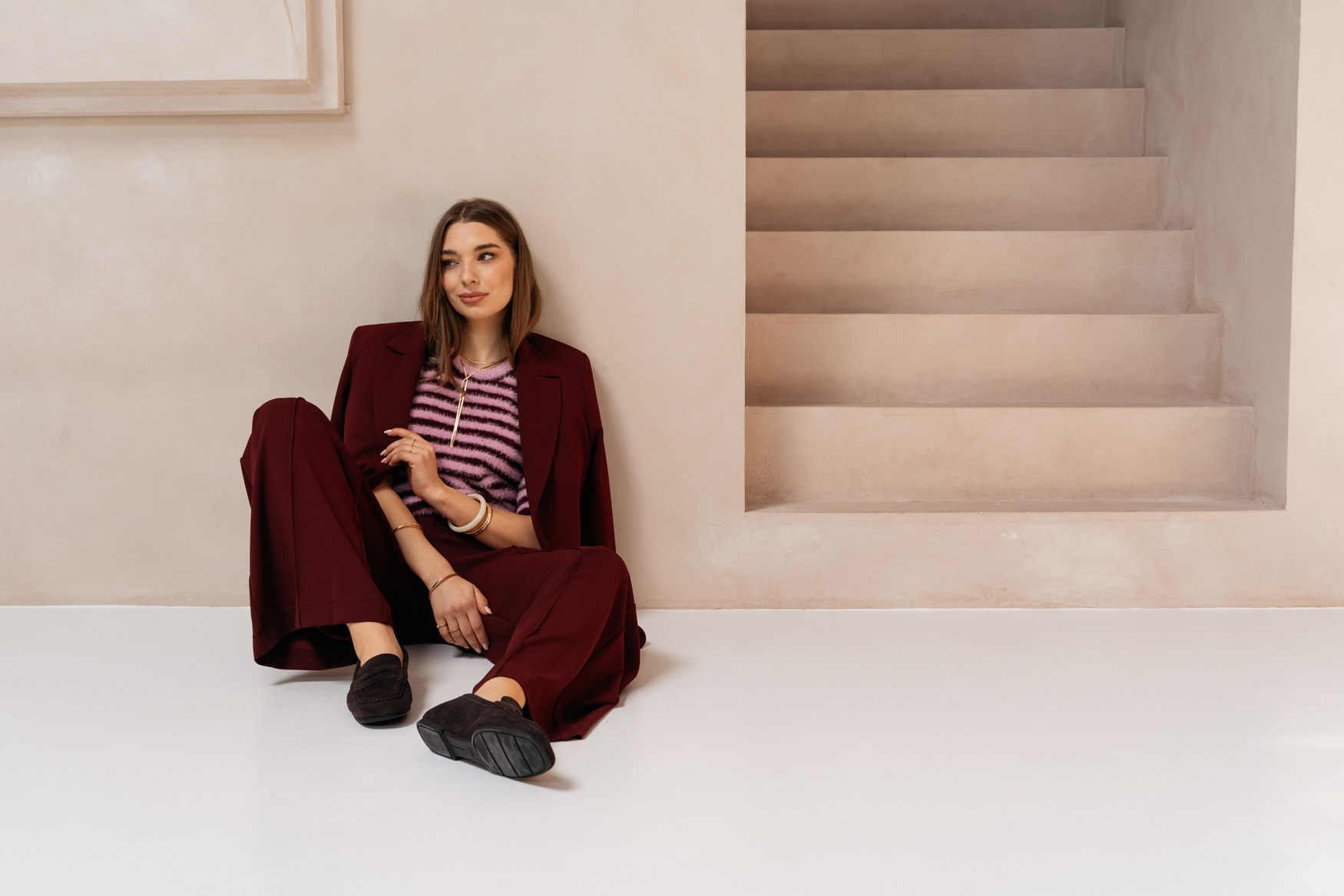 &Co Woman - Balen - Burgundy multi