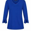Mi Piace - Top 3/4 Sleeves - Royal Blue