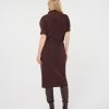 EsQualo - Dress long knit - Cacao