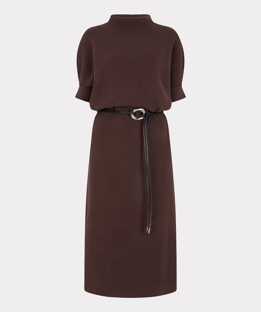 EsQualo - Dress long knit - Cacao