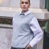 EsQualo - Gilet slv/lss diamonds - Light Grey