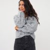 EsQualo - Sweater 3D fringes - Grey