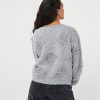 EsQualo - Sweater 3D fringes - Grey
