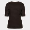 EsQualo - Sweater s/slve studs - Cacao