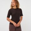 EsQualo - Sweater s/slve studs - Cacao