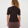 EsQualo - Sweater s/slve studs - Cacao