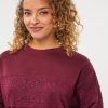 EsQualo - Sweater lace Modal - Raspberry