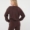 EsQualo - Sweater Modal knot detail - Cacao