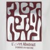 EsQualo - T-shirt ''Forms'' - Off White / Merlot