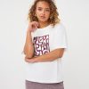 EsQualo - T-shirt ''Forms'' - Off White / Merlot