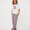 EsQualo - T-shirt ''Forms'' - Off White / Merlot