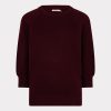 EsQualo - Sweater raglan round neck - Merlot