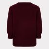 EsQualo - Sweater raglan round neck - Merlot
