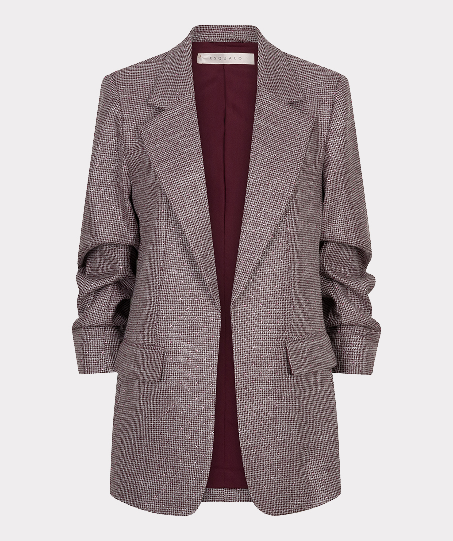 EsQualo - Blazer fancy strass - Merlot