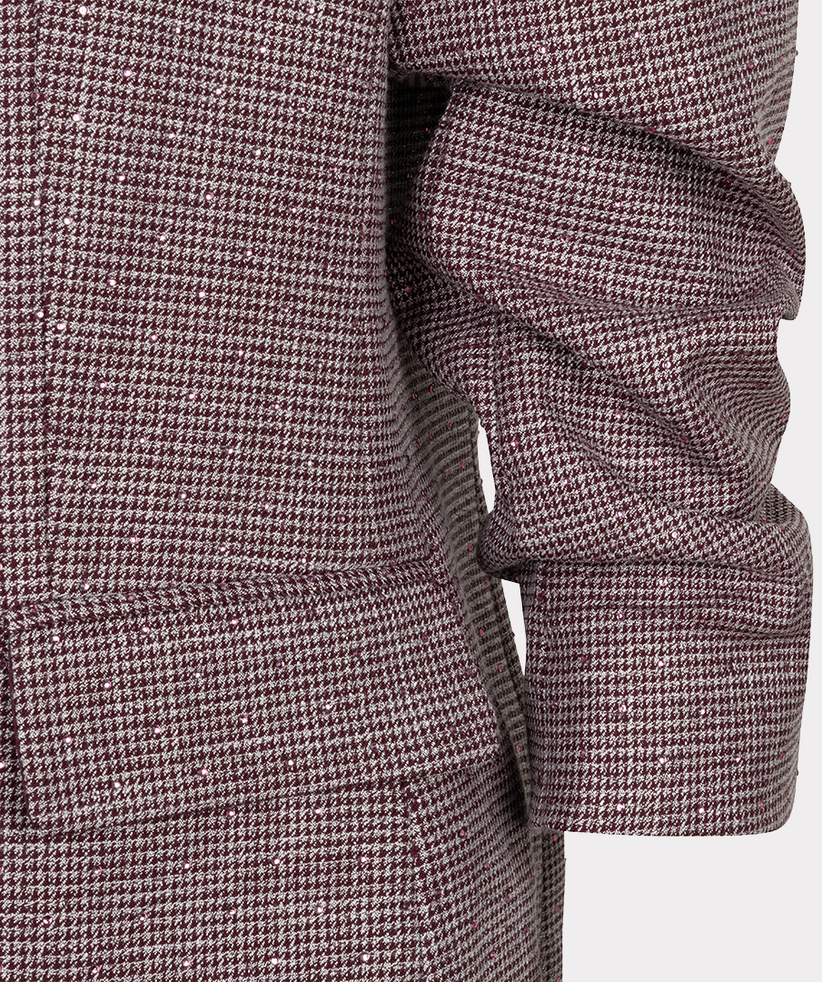 EsQualo - Blazer fancy strass - Merlot