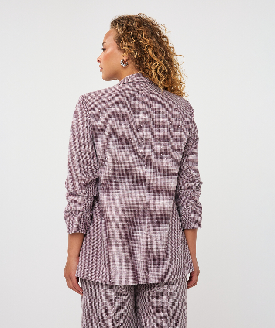 EsQualo - Blazer fancy strass - Merlot