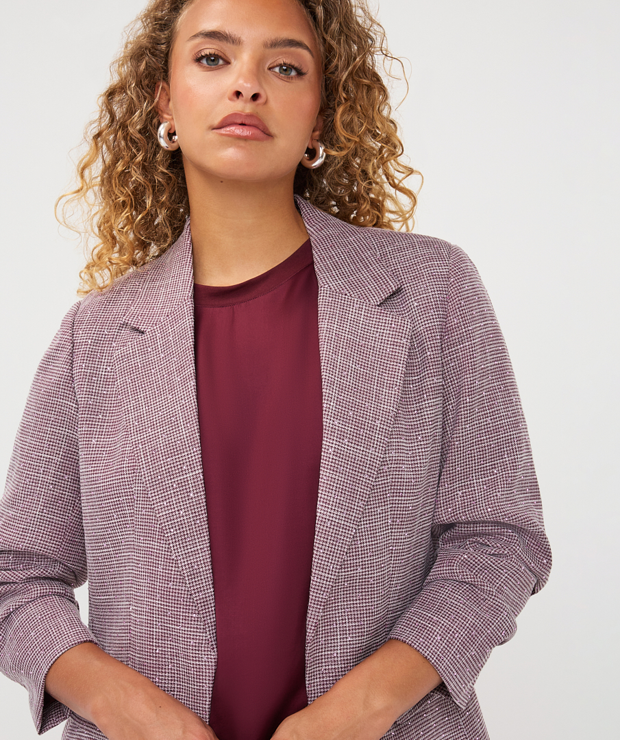EsQualo - Blazer fancy strass - Merlot