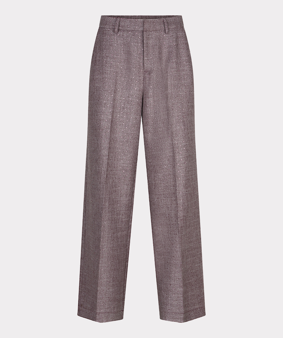 EsQualo - Trousers fancy strass - Merlot